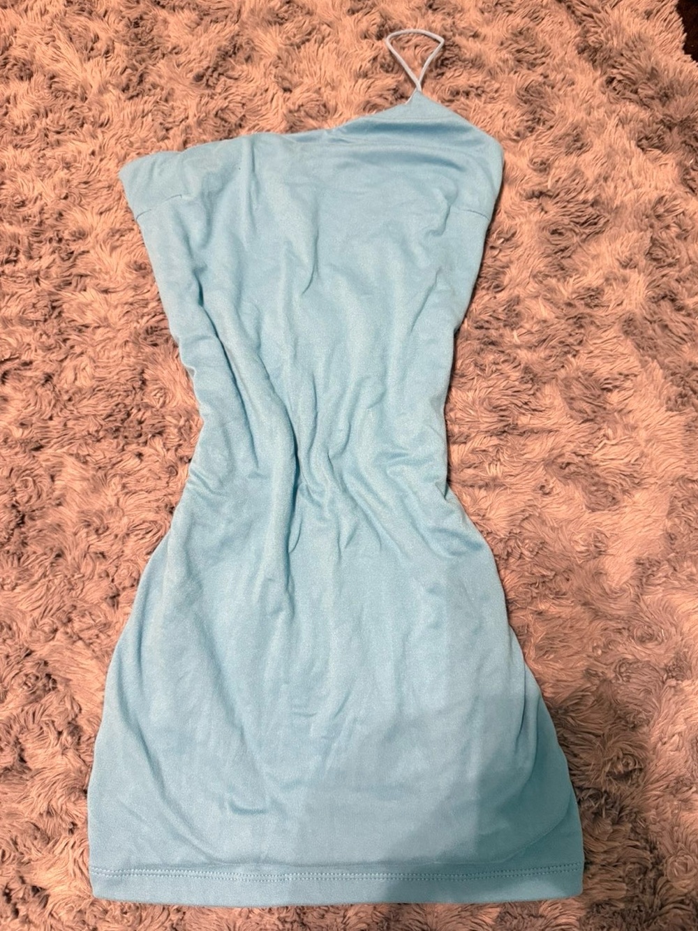Rue21 Baby Blue One-Shoulder Bodycon Dress